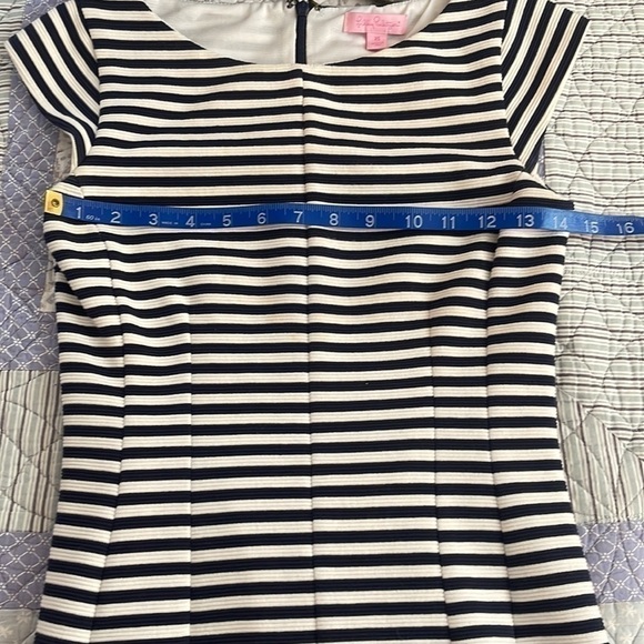 Lilly Pulitzer Navy/White striped Dress size XS - Picture 4 of 8